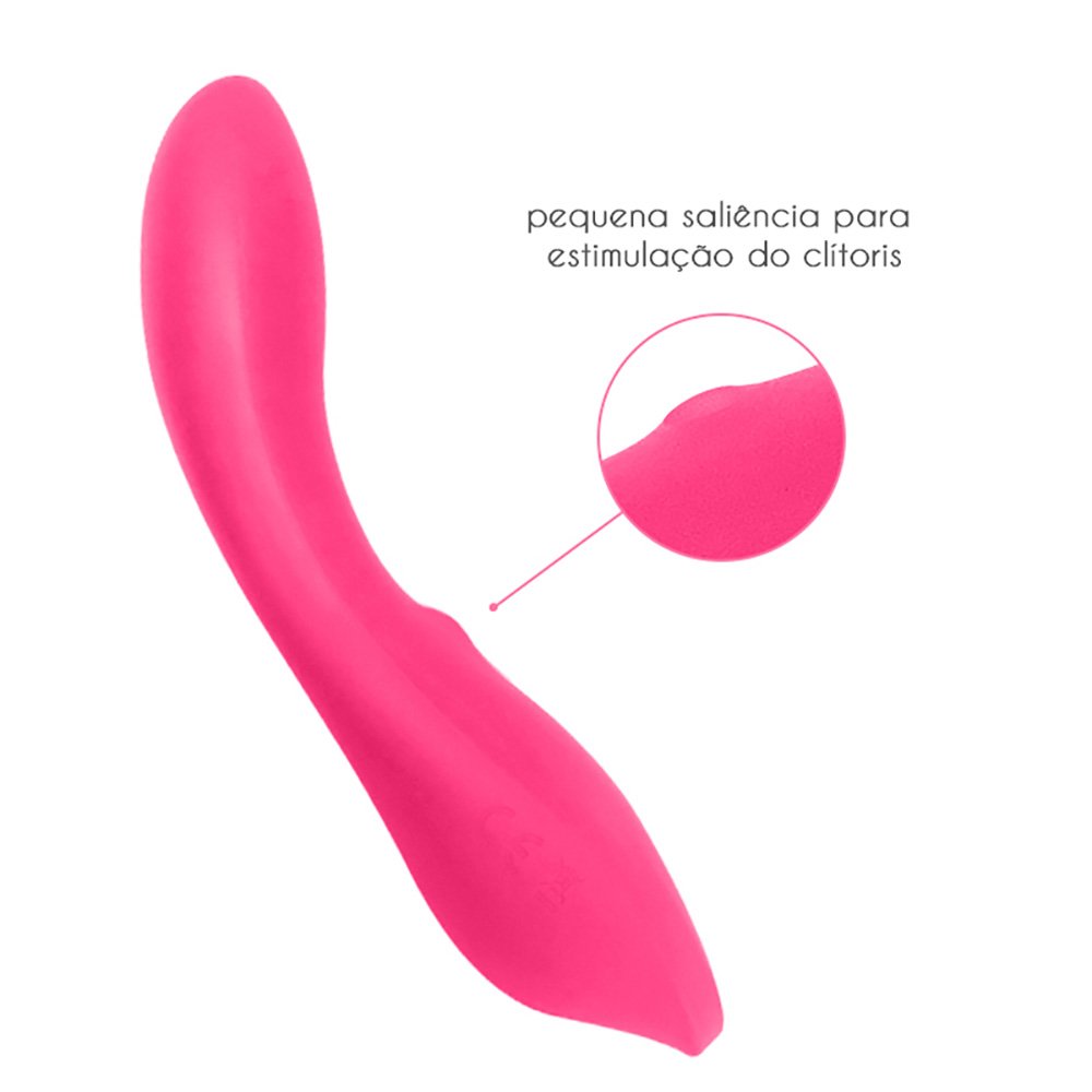 Vibrador Ponto G Recarregável em Silicone com 12 Vibrações Bla Pink | Foto 03 Vibrador Ponto G Recarregável em Silicone com 12 Vibrações Bla Pink | Foto 03