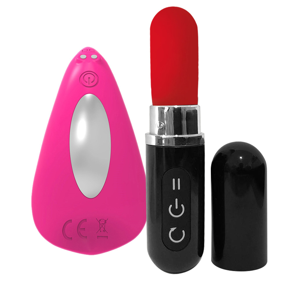 Vibrador Discreto Recarreg�vel em Silicone 12 Vibra��es e Controle em Formato de Batom Abby Pink | Foto 02