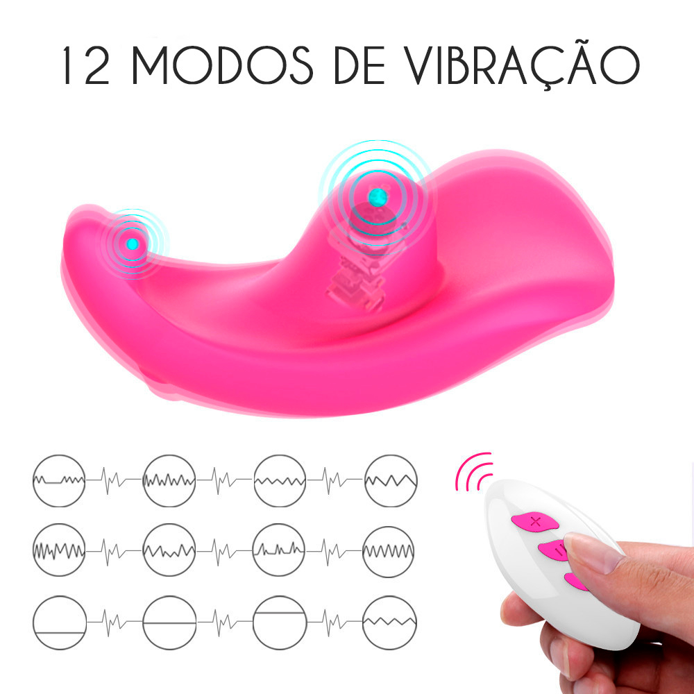 Vibrador Discreto Recarreg�vel em Silicone 12 Vibra��es e Controle em Formato de Batom Abby Pink | Foto 08