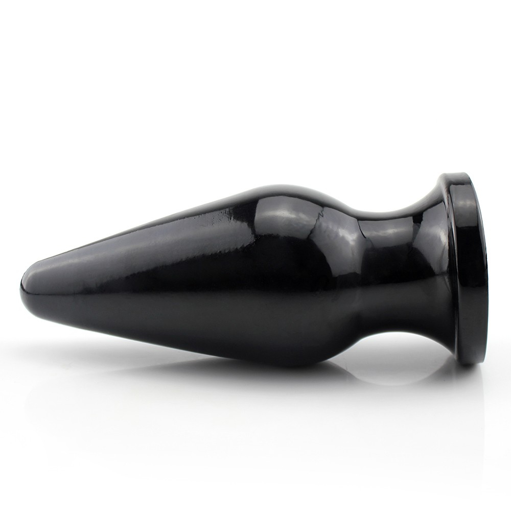 Plug Anal Gigante Flex�vel Sputinik 27,5 x 11,5cm Preto Brilhante | Foto 04