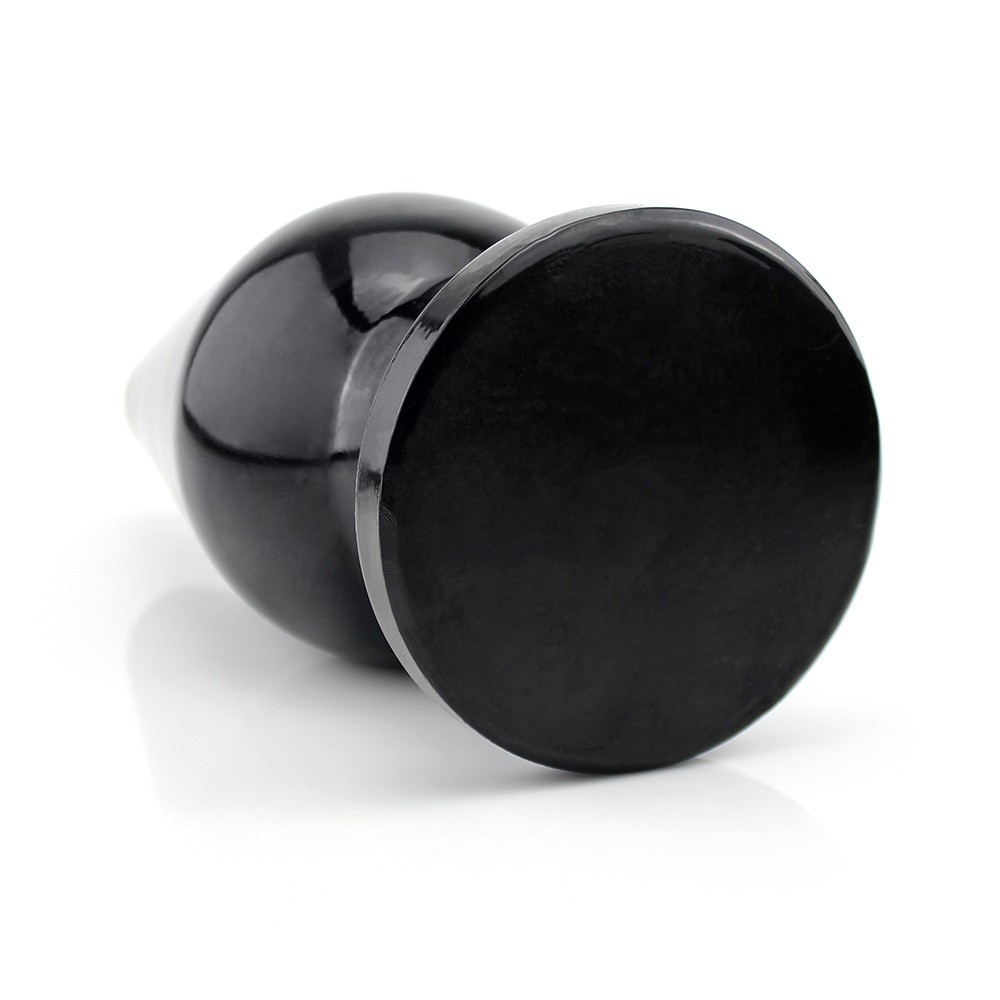 Plug Anal Gigante Flex�vel Sputinik 27,5 x 11,5cm Preto Brilhante | Foto 05