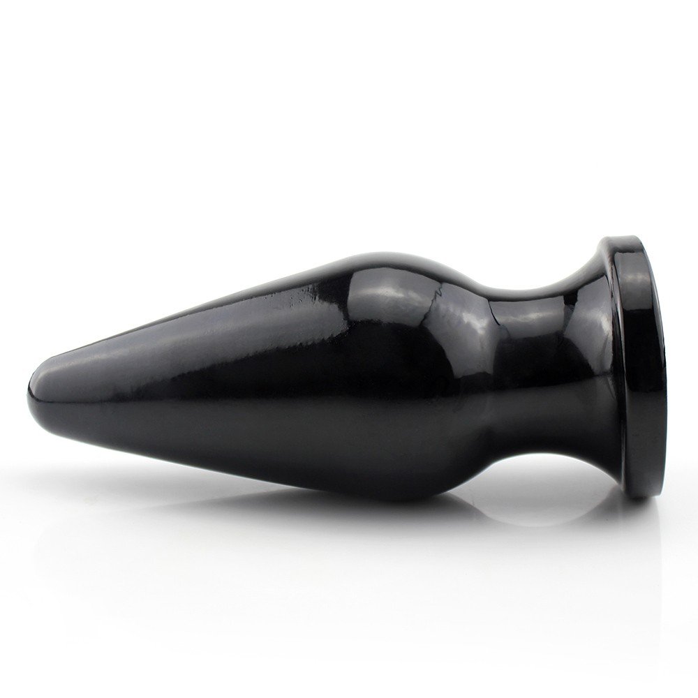 Plug Anal Grande Flexível Soyus 23 x 9,5cm Preto Brilhante | Foto 04