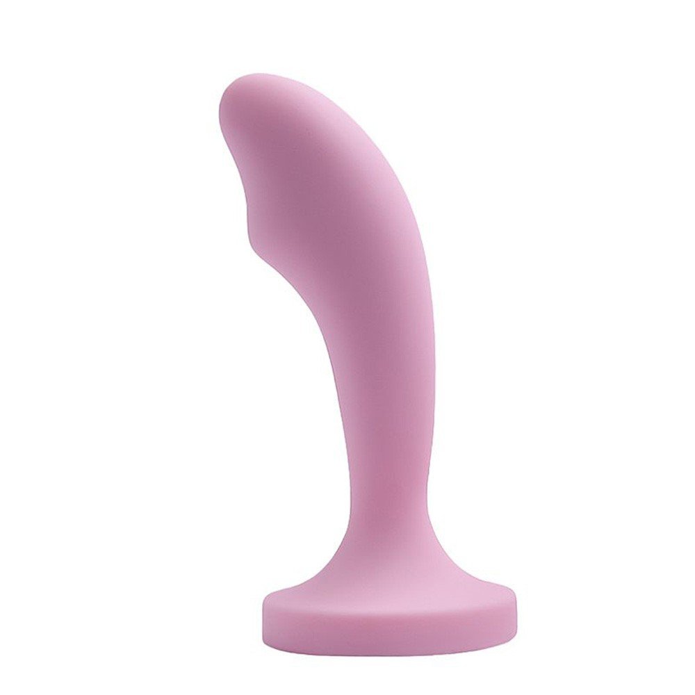 Plug Anal Joia em Silicone (Toque Aveludado) com Base Redonda 11 x 3cm Rosa | Foto 05