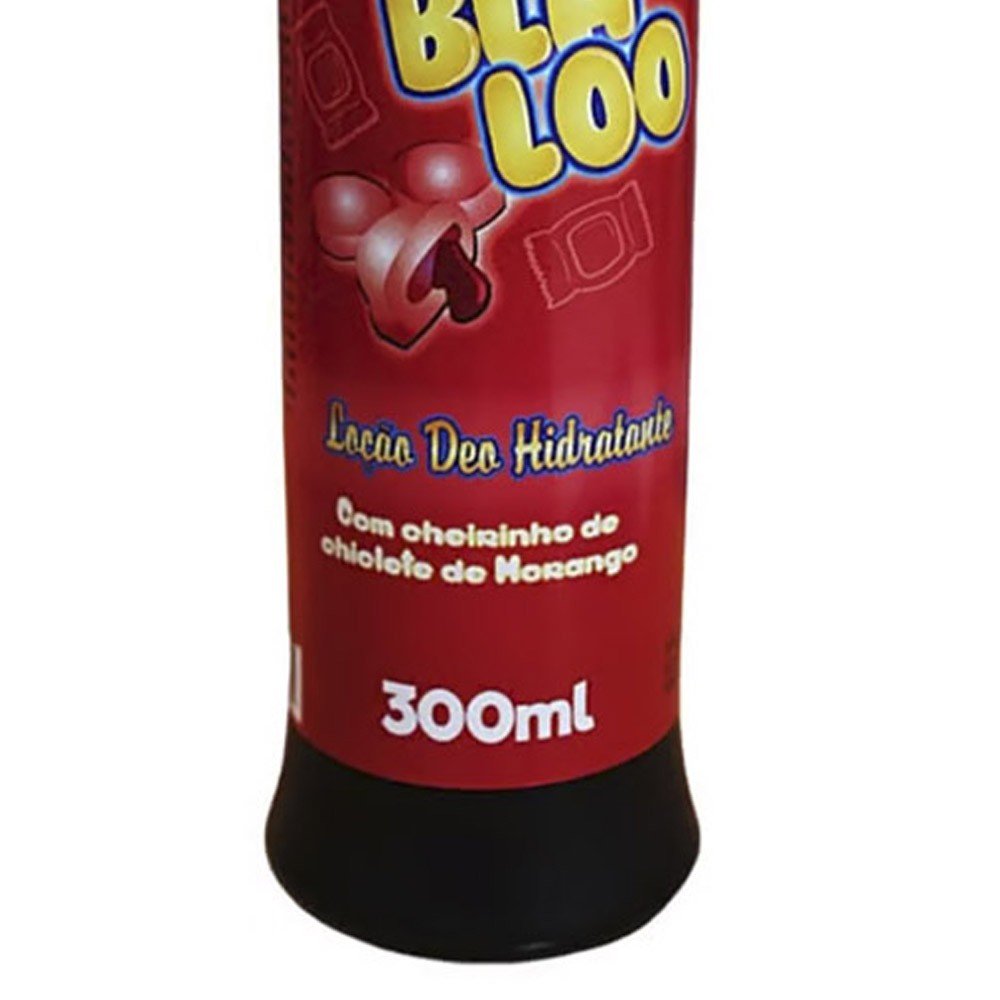 Composi��o completa da Lo��o Deo Hidratante Blablaboo 300ml, destacando arte e design do r�tulo