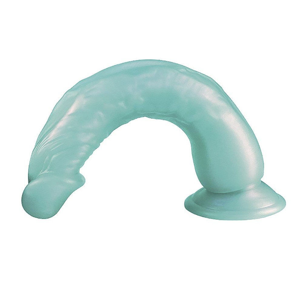 P�nis Real�stico em PVC com Ventosa 23 x 3,8cm Azul Cintilante | Foto 02