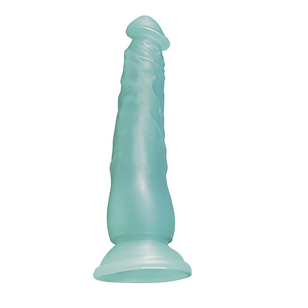P�nis Real�stico em PVC com Ventosa 23 x 3,8cm Azul Cintilante | Foto 05