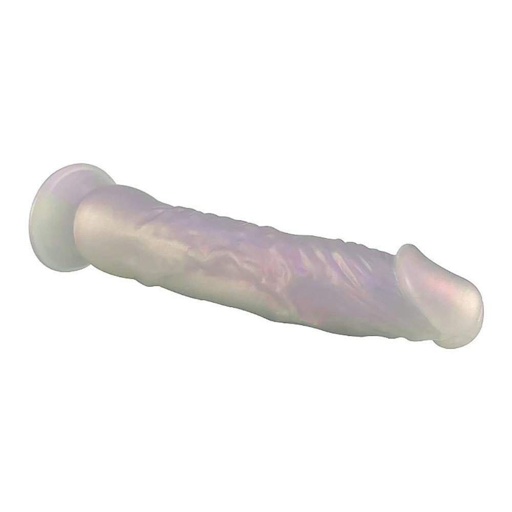 Pênis Realístico em PVC com Ventosa 23 x 3,8cm Branco Cintilante | Foto 03