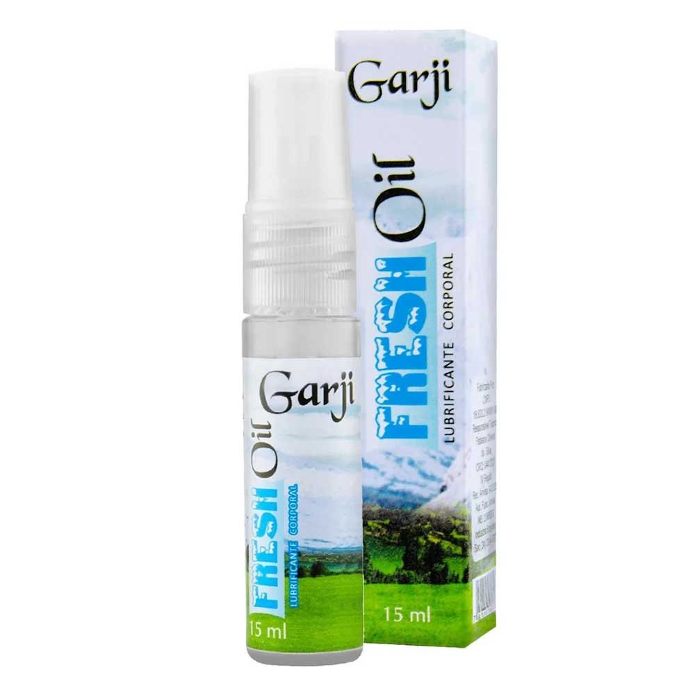 Frasco do Gel Lubrificante Aroma Menta Tenta��o 15ml ao lado da embalagem, mostrando o tamanho e design