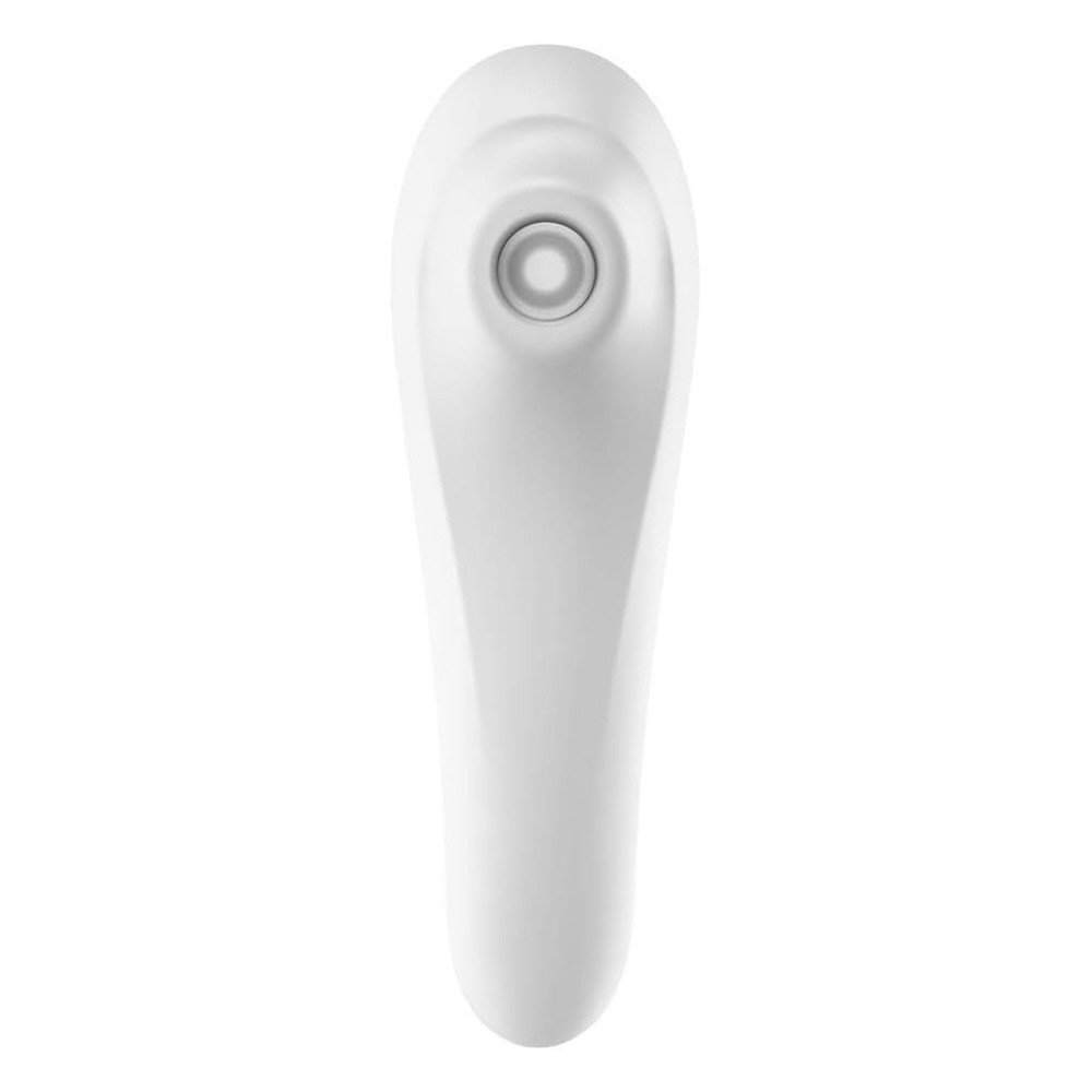 Vibrador para Clit�ris em Silicone Recarreg�vel com 11 Vibra��es Controle APP Dual Pleasure Branco