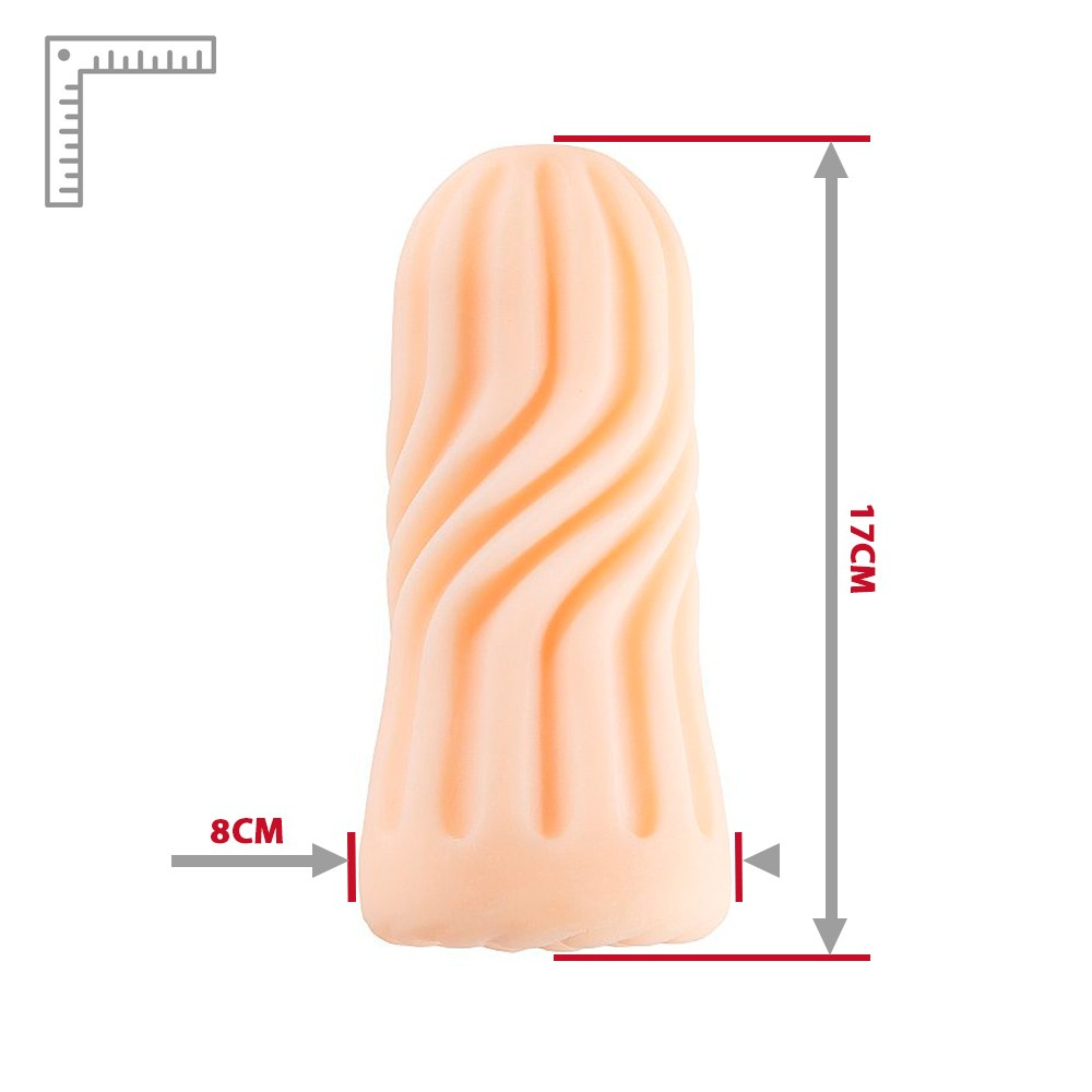 Masturbador Masculino em Cyberskin Formato Espiral II Bege | Foto 06