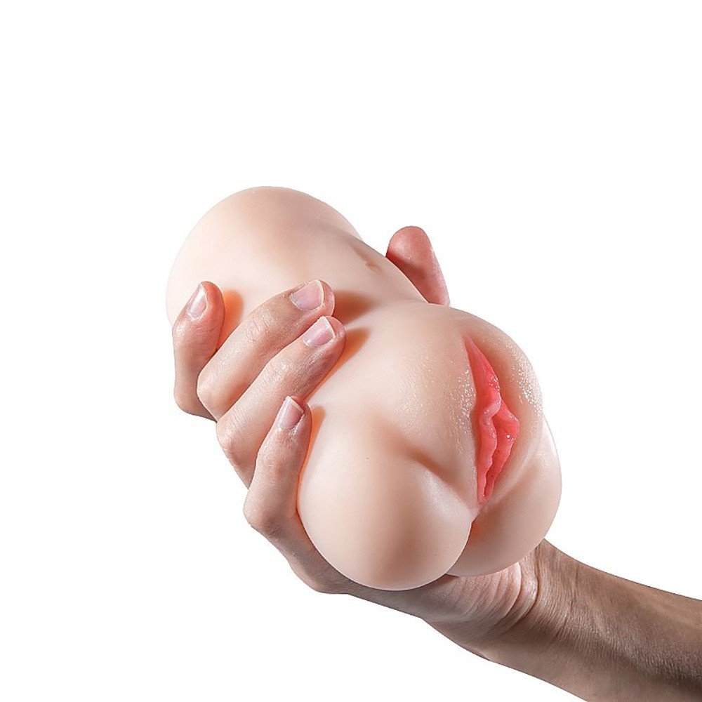 Masturbador Masculino em Cyberskin com Ânus e Vagina Aislinn Bege | Foto 02