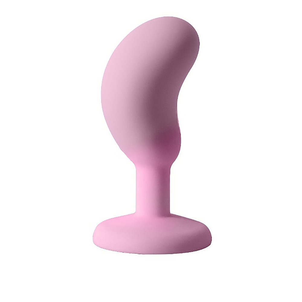 tens anal plug Plug Anal Joia em Silicone (Toque Aveludado) Formato de Feijão 9,3 x 3cm  Rosa :: Sex Shop Loja do Prazer