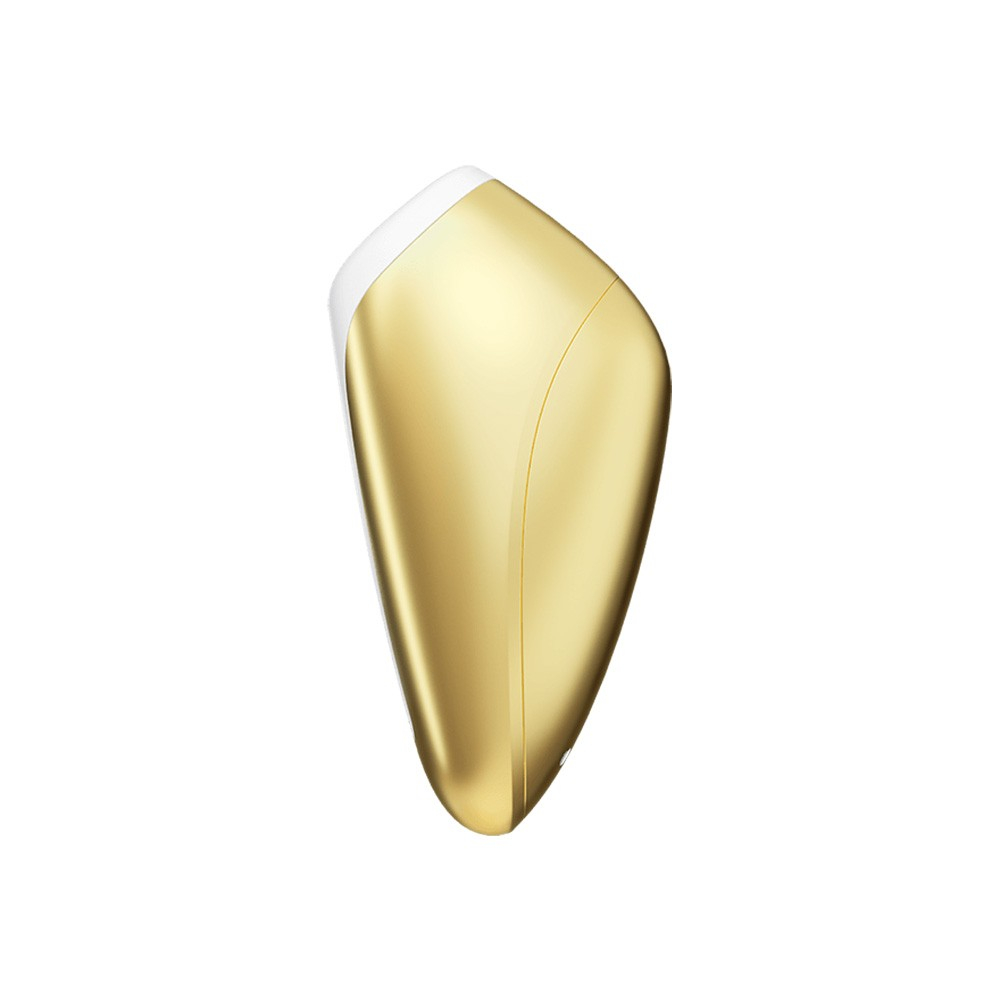 Vibrador Love Breeze Amarelo - Vista lateral do design ergon�mico