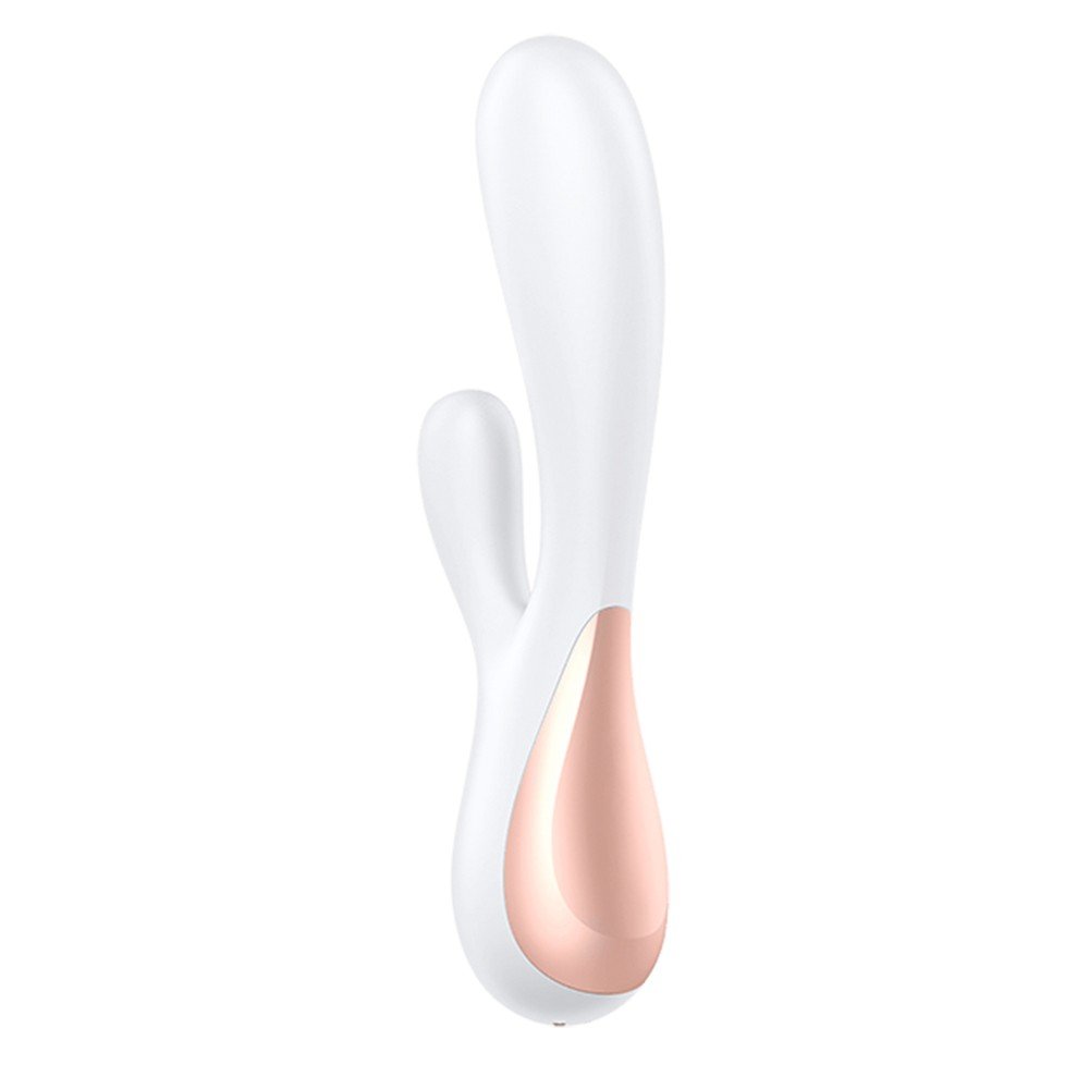 Vibrador Mono Flex Branco destacando a base recarreg�vel