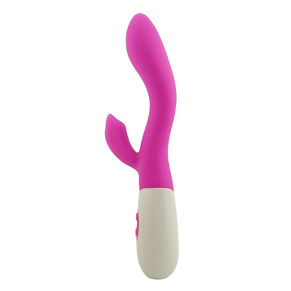 Vista lateral do Vibrador Suzy Pink, evidenciando o design ergon�mico e a curvatura suave
