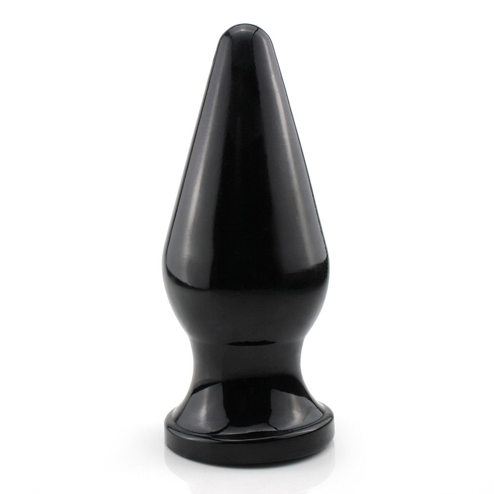 Plug Anal Grande Flex�vel Vostok 25 x 10,5cm Preto Brilhante | Foto 02