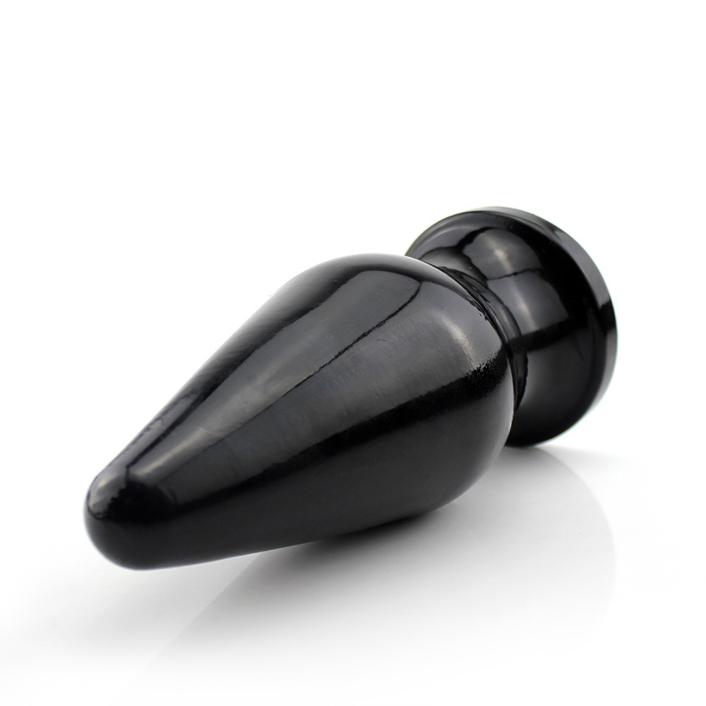 Plug Anal Grande Flex�vel Vostok 25 x 10,5cm Preto Brilhante | Foto 03