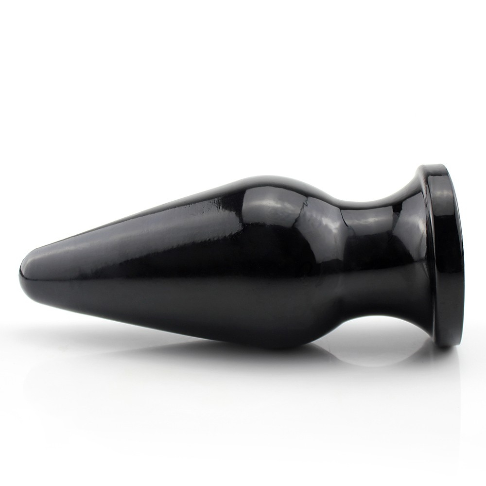 Plug Anal Grande Flex�vel Vostok 25 x 10,5cm Preto Brilhante | Foto 04