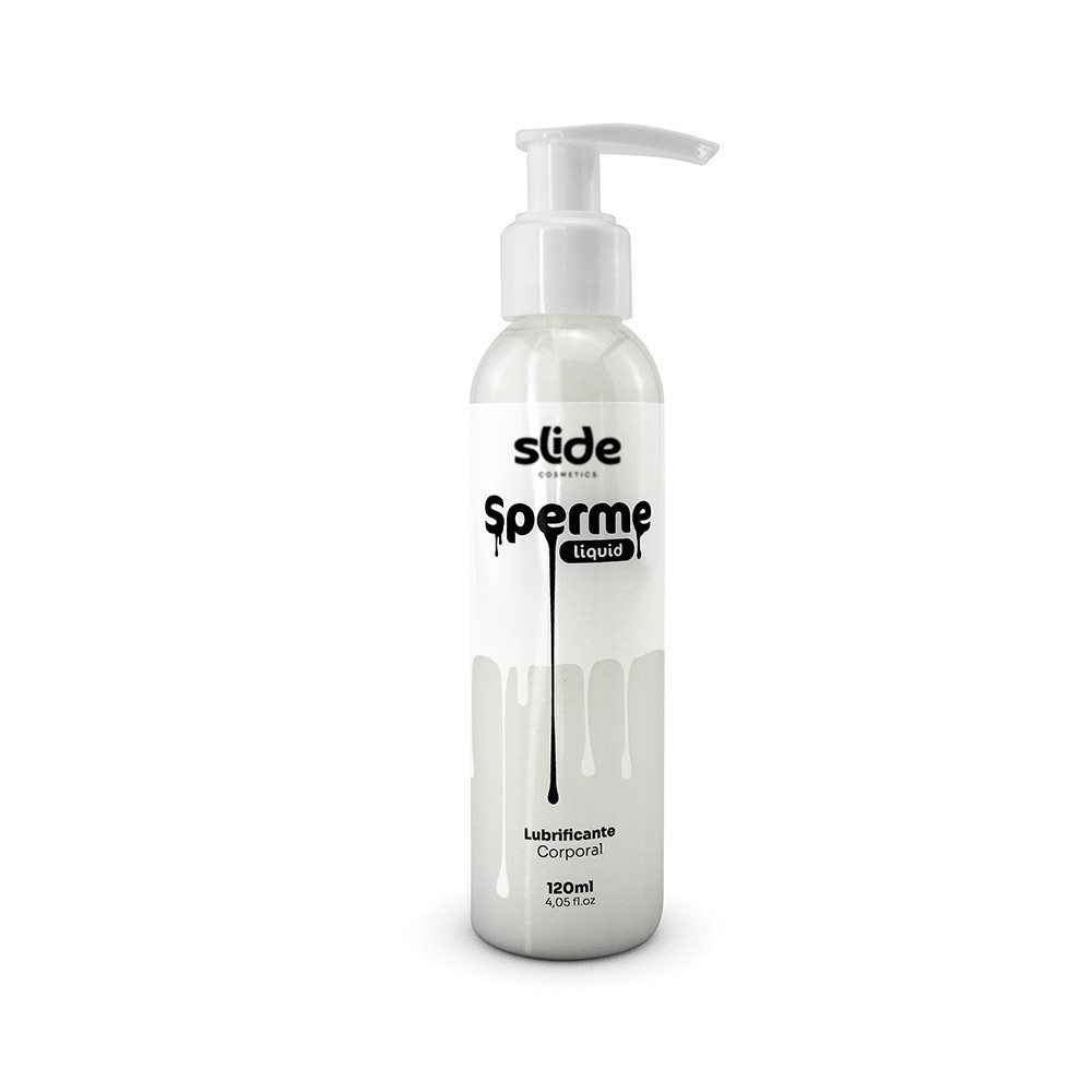 Frasco de Sperme Liquid Natural de 120ml em close-up