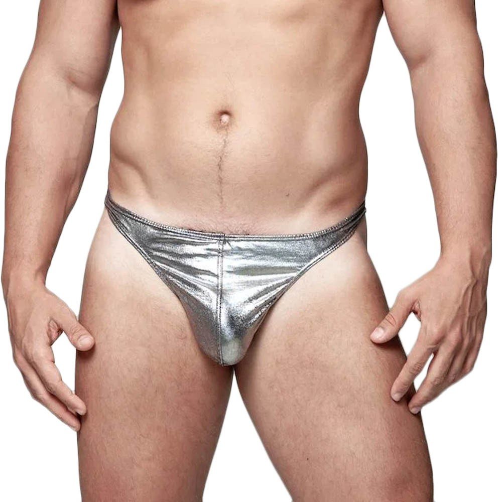Cueca Sensual Fio Dental em Cirre Prata | Foto 05