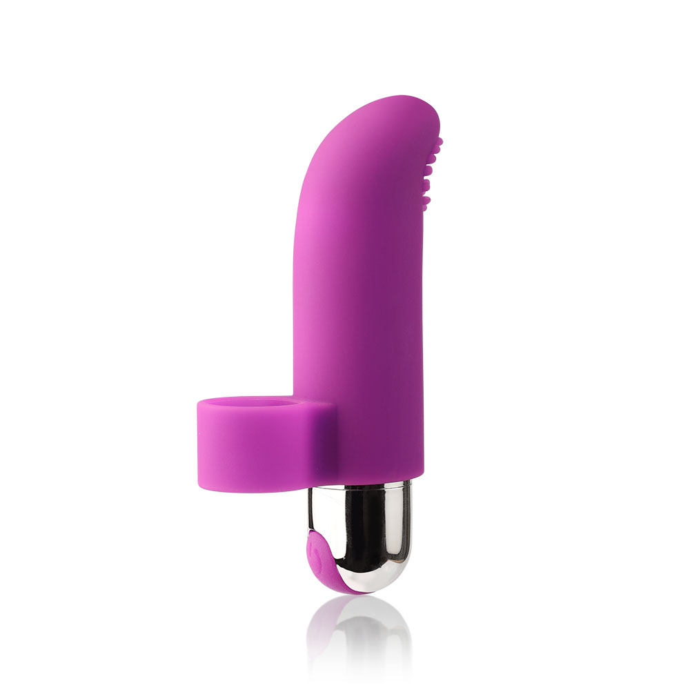 Dedeira Vibratória em Silicone Recarregável 10 Vibrações LIA Roxo | Foto 02 Dedeira Vibratória em Silicone Recarregável 10 Vibrações LIA Roxo | Foto 02
