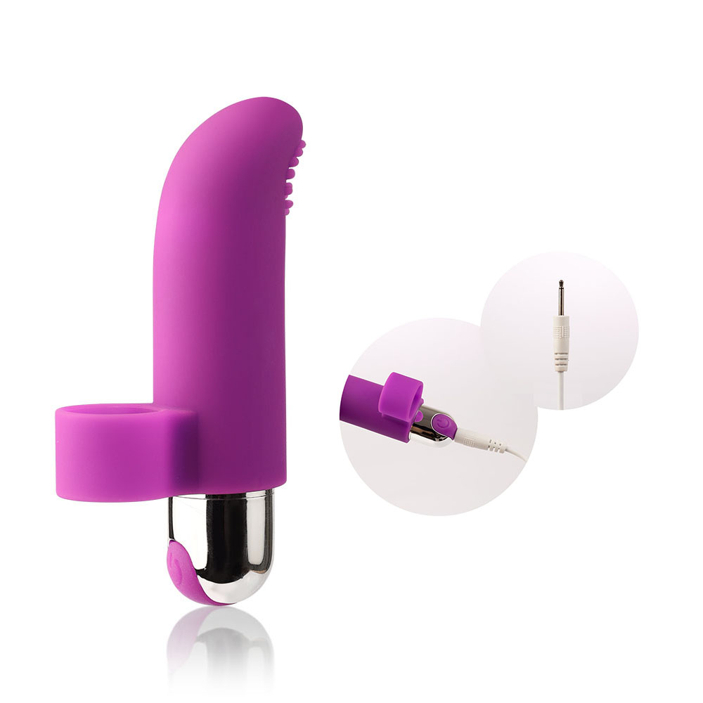 Dedeira Vibratória em Silicone Recarregável 10 Vibrações LIA Roxo | Foto 06 Dedeira Vibratória em Silicone Recarregável 10 Vibrações LIA Roxo | Foto 06