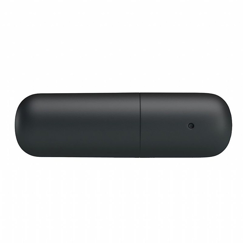 Vibrador Bullet Recarreg�vel POWER Preto em vista superior, destacando o formato discreto