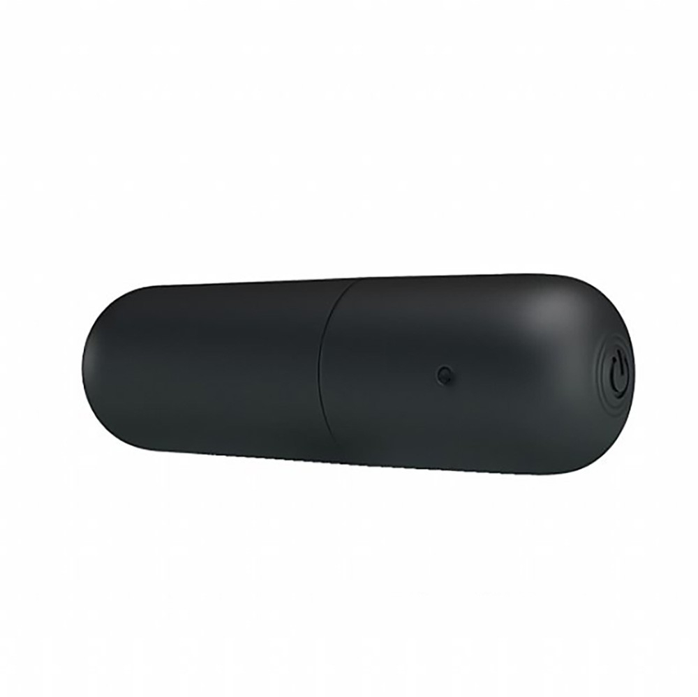 Vibrador Bullet Recarreg�vel POWER Preto com detalhe do conector USB para recarga