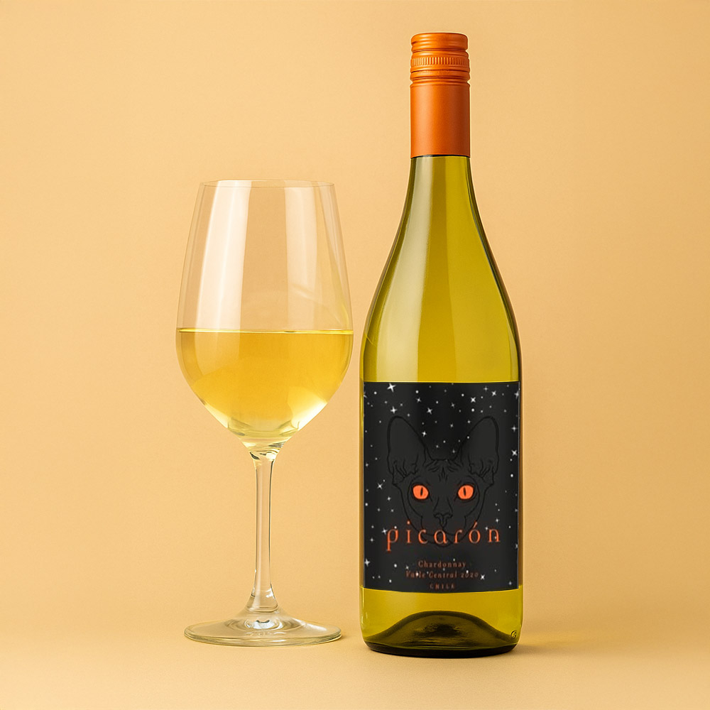 Vinho Branco Seco Chardonnay Picar�n Valle Central 750ml - Safra 2024 | Foto 02