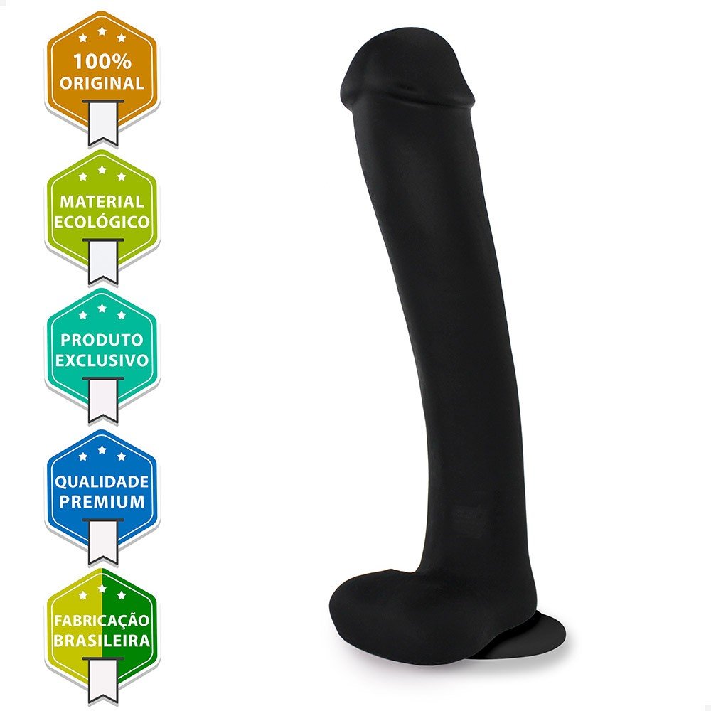 base do p�nis real�stico vibrador destacando estrutura firme e �rea de controle do produto