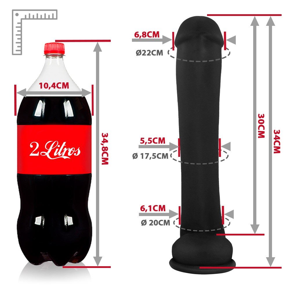 p�nis real�stico vibrador em composi��o completa destacando tamanho, propor��o e design do acess�rio �ntimo