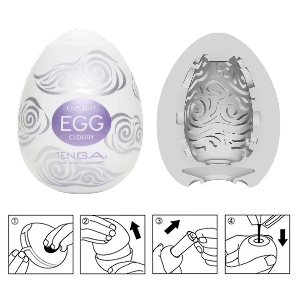 Masturbador Masculino Tenga EGG Cloudy (O Original Japonês) - Hard Boiled: Sensações Fortes | Foto 06