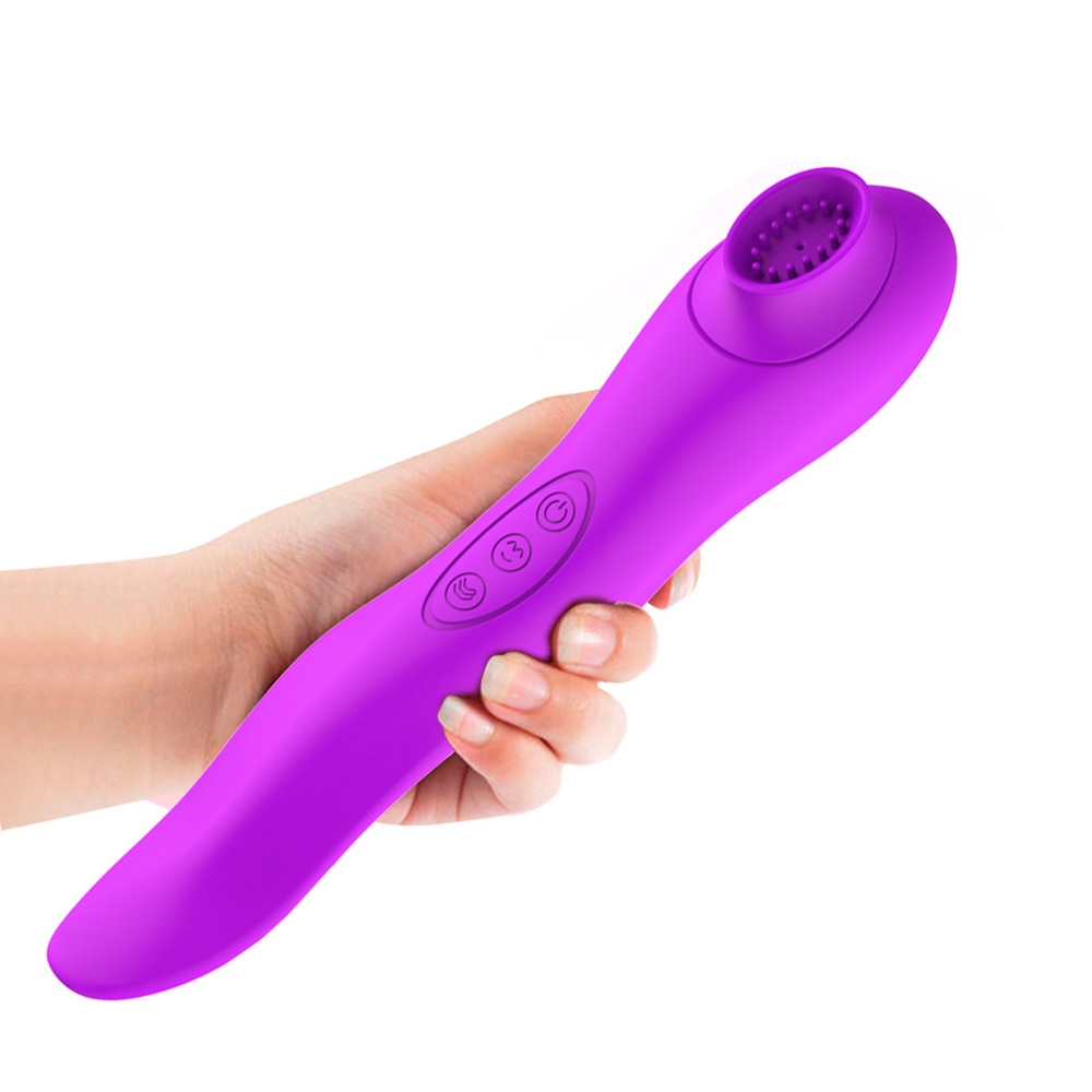 Sugador de Clit�ris Recarreg�vel com 10 Suc��es Sexy Tongue Roxo | Foto 06
