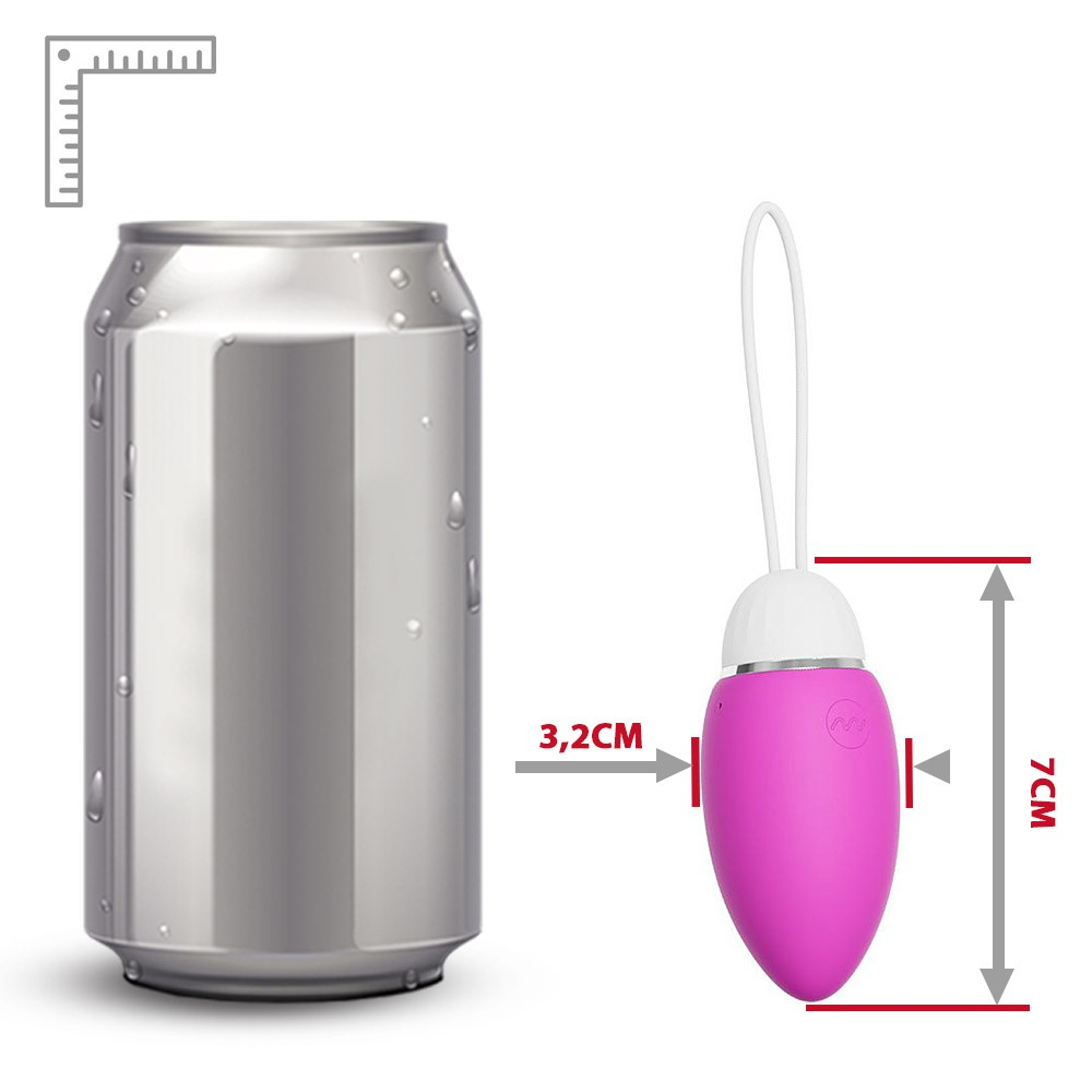 Vibrador Bullet Recarreg�vel em Silicone na cor roxa em vista frontal