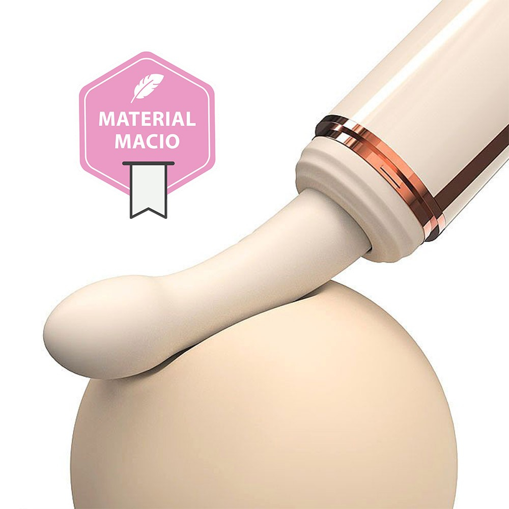 Máquina de Sexo Recarregável em Silicone com 7 Vibrações, Vai e Vem, Aquecimento e Ventosa Branco | Foto 03