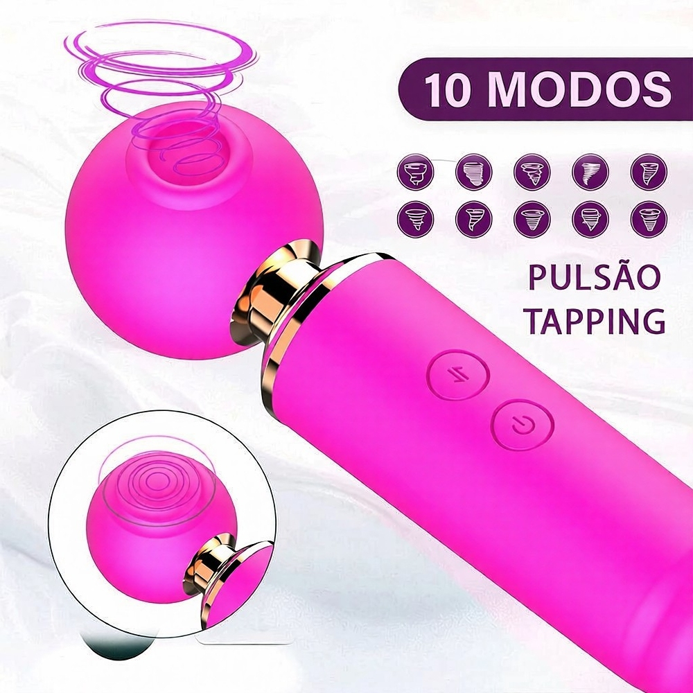 Vibrador Feminino Recarreg�vel Pink em compara��o de tamanho com uma lata de refrigerante, mostrando suas dimens�es de 19,1cm de comprimento por 3cm de largura