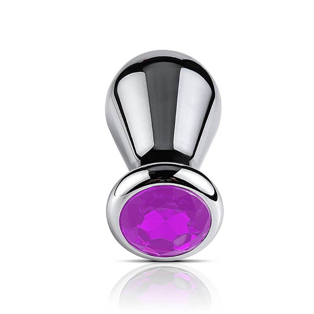 Plug Anal Joia em A�o Oval Tamanho P Pink | Foto 02