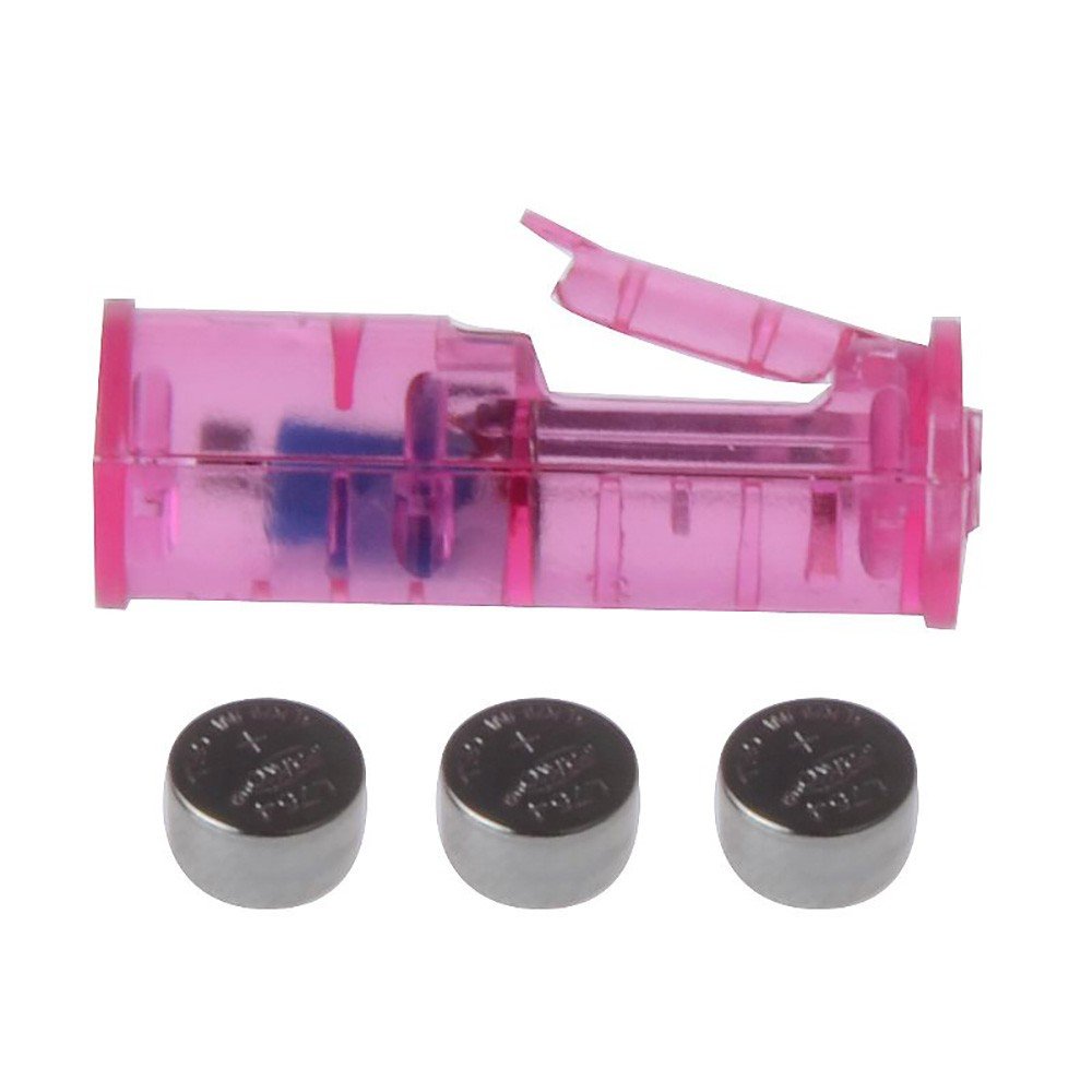 Capa Peniana com Vibrador em Jelly Vazada com Sali�ncias 6 x 3cm Lil�s | Foto 04