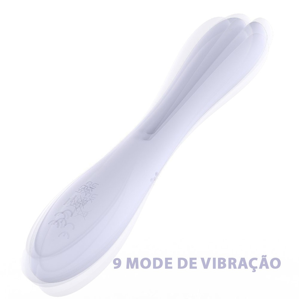 Vibrador Sweet Bunny Lil�s em perspectiva, enfatizando o motor de 9 modos de vibra��o