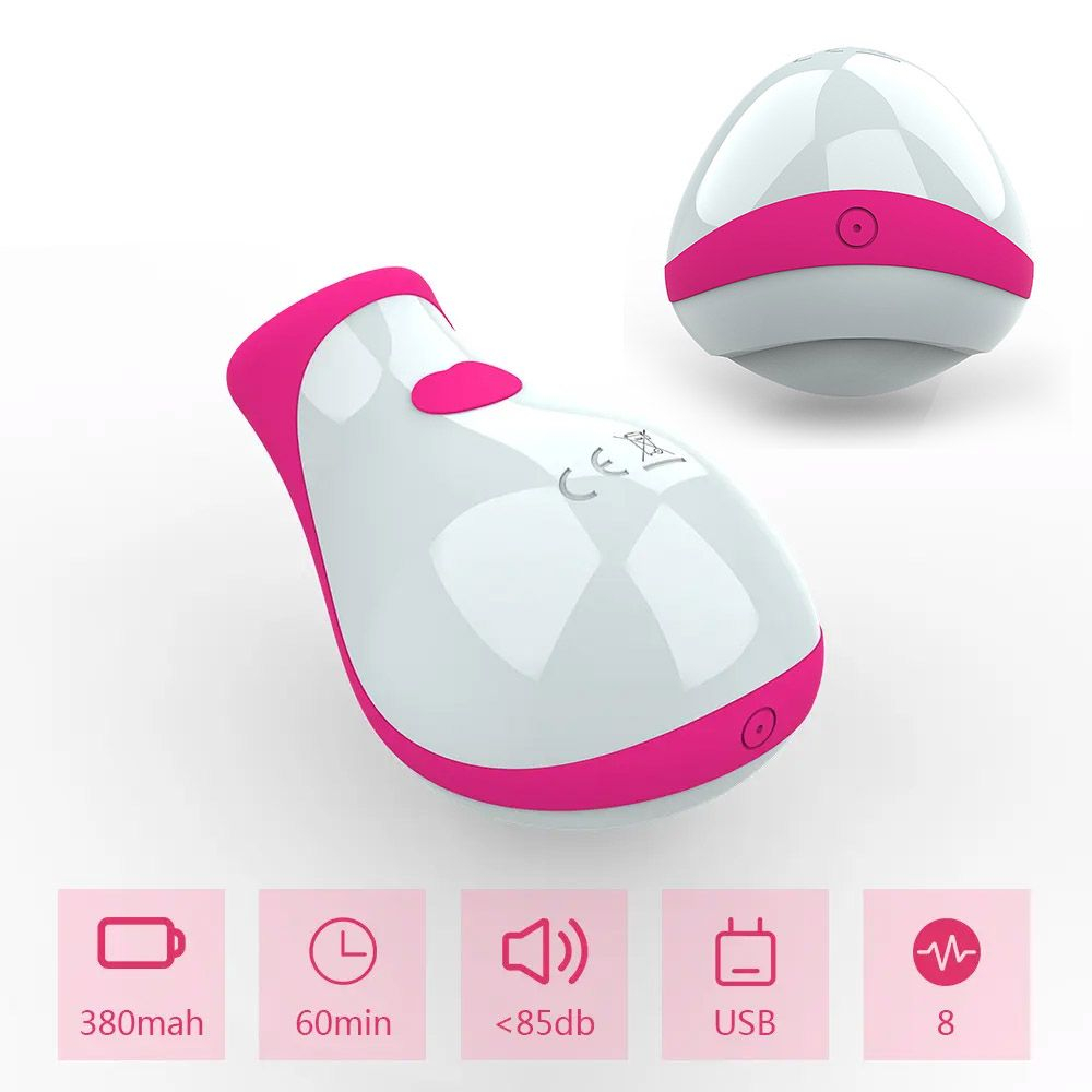 Vista frontal do Vibrador para Clit�ris Recarreg�vel Belle Pink destacando detalhes do design