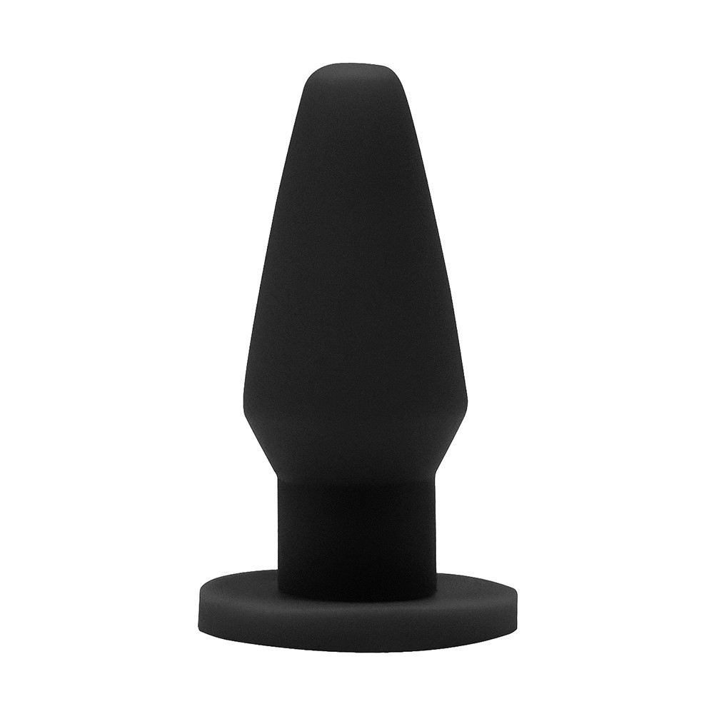 Plug Anal Básico com Base 11 x 5cm Preto | Foto 01 Plug Anal Básico com Base 11 x 5cm Preto | Foto 01