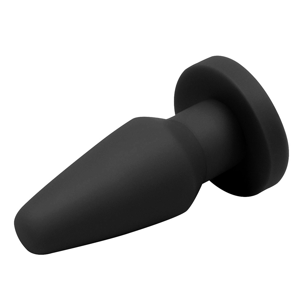 Plug Anal Básico com Base 11 x 5cm Preto | Foto 02 Plug Anal Básico com Base 11 x 5cm Preto | Foto 02