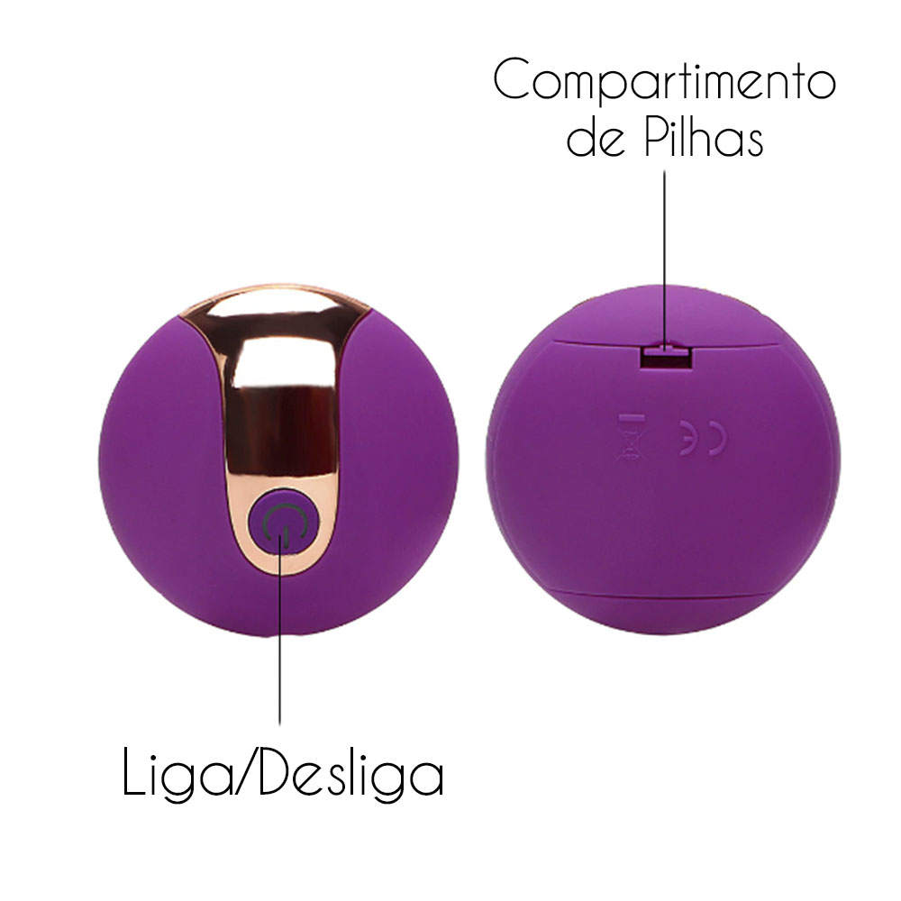 Vibrador para Clitóris Recarregável com 10 Vibrações e Controle sem Fio Whale Roxo | Foto 05
