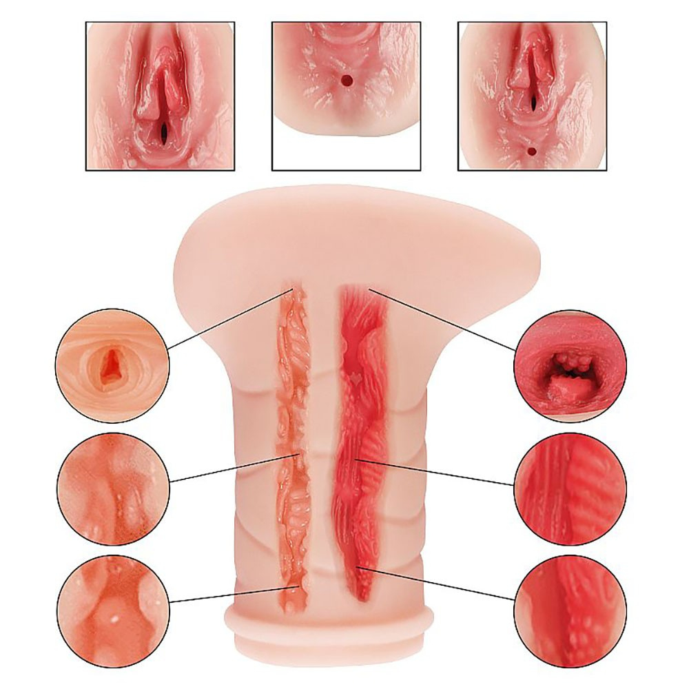 Masturbador Formato de Vagina e �nus em Cyberskin The Realistic | Foto 05
