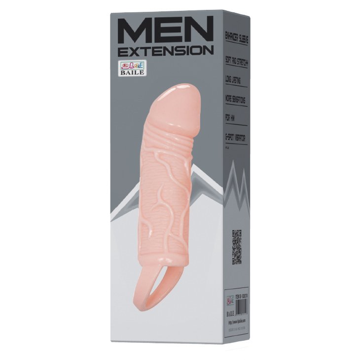 Capa Peniana Men Extension 14 x 3,5cm Bege | Foto 04