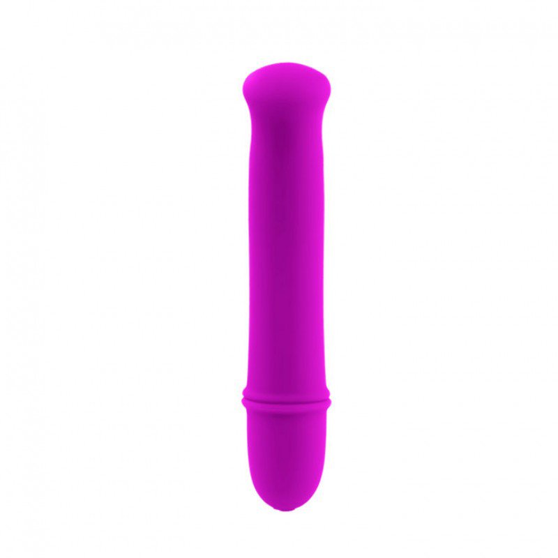 Vibrador Ponto G Mini em Silicone 10 Vibra��es Antony Pink - Vista traseira