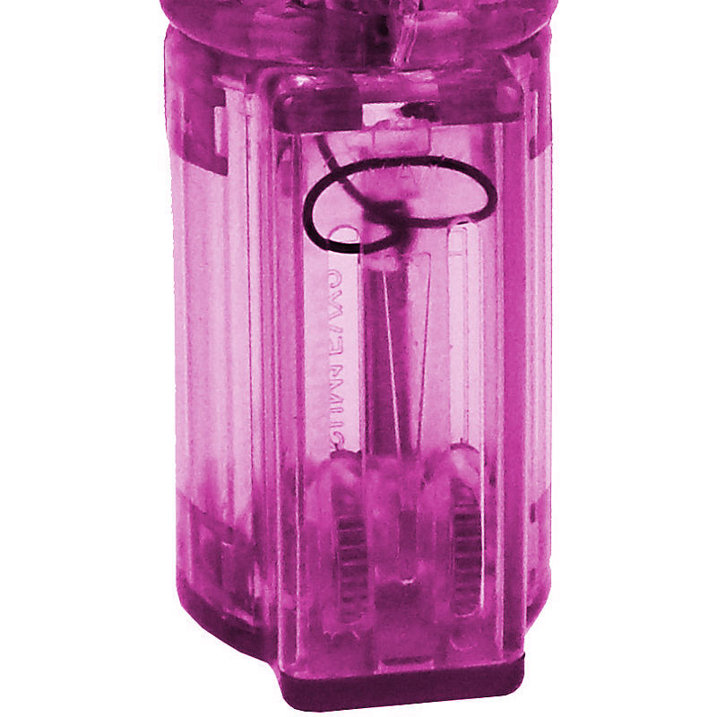 Vibrador Rabbit, Sex and The City, Multivelocidade Rosa - Base e compartimento de bateria.