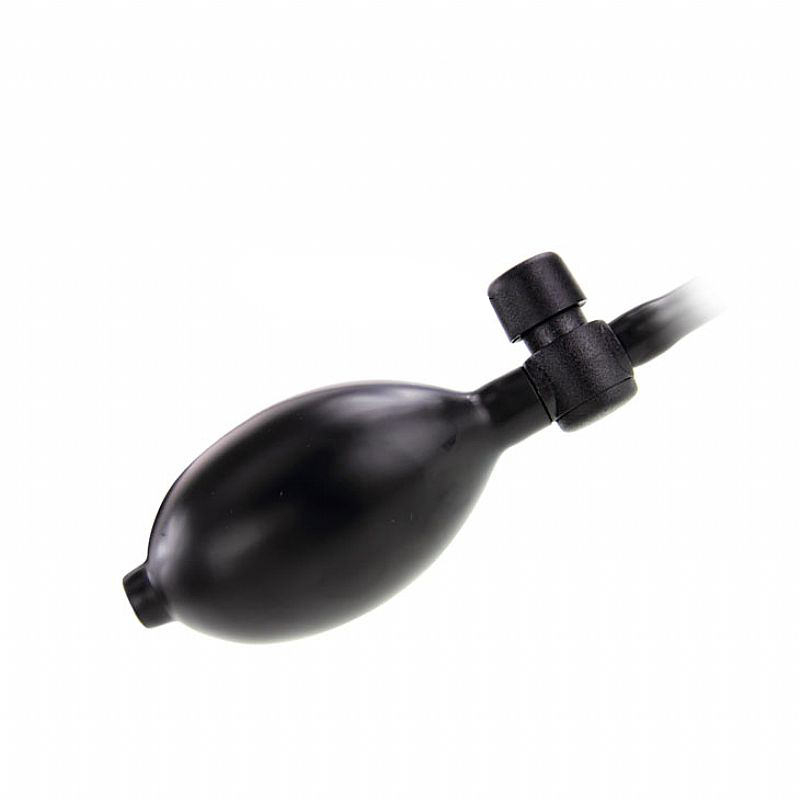 P�nis Infl�vel com Vibro 16 x 4,8cm Preto | Foto 03