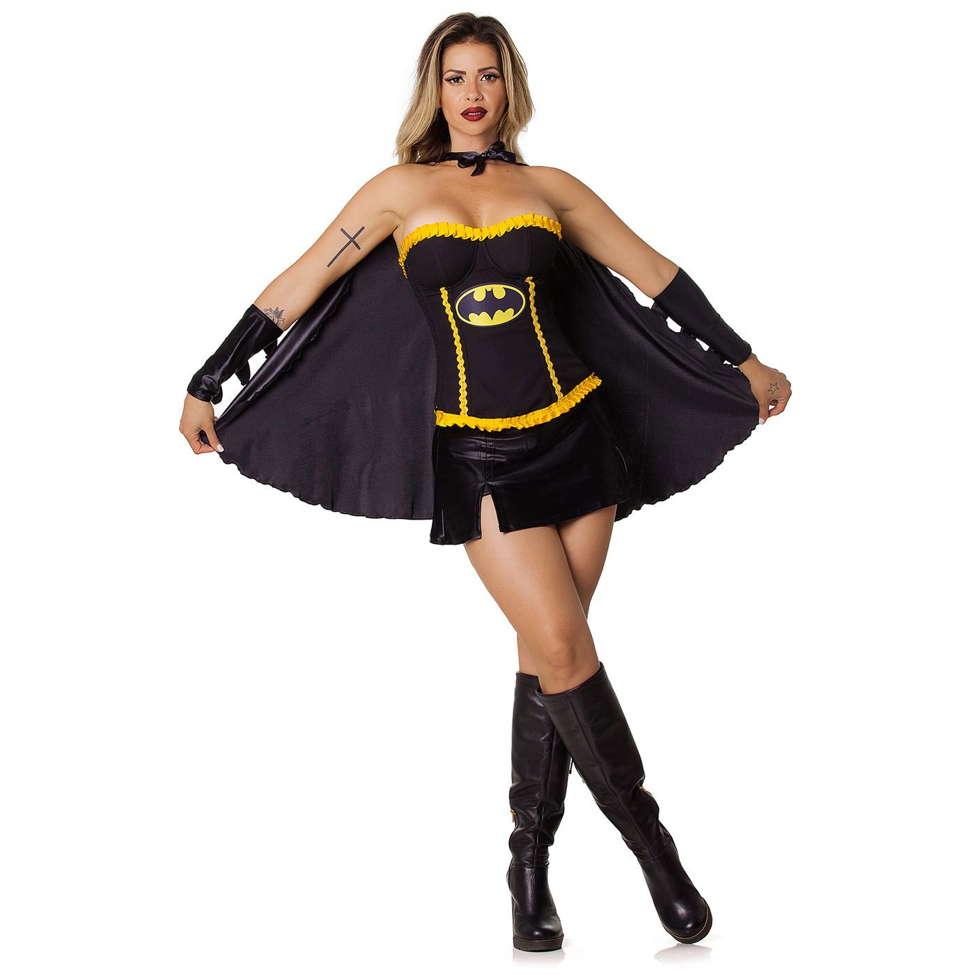 Fantasia de Luxo Corpete Batgirl | Foto 01 Fantasia de Luxo Corpete Batgirl | Foto 01