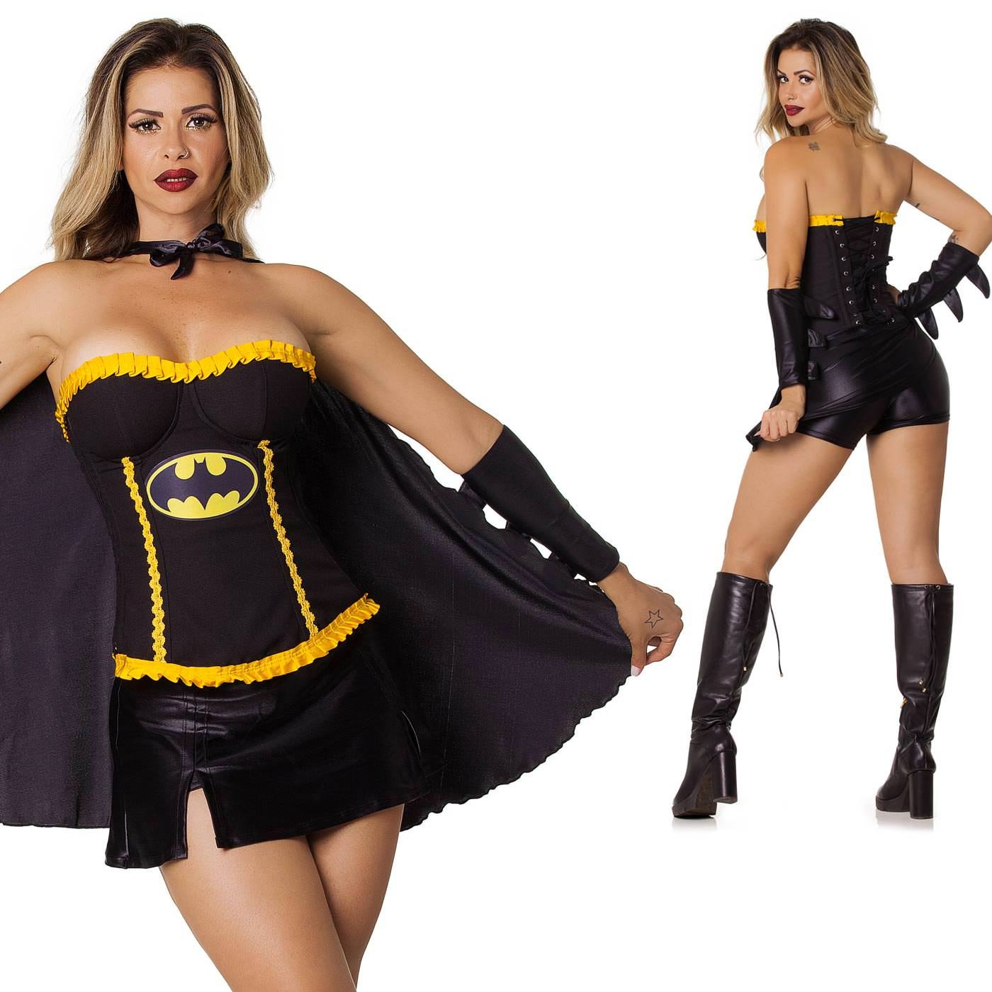Fantasia de Luxo Corpete Batgirl | Foto 03 Fantasia de Luxo Corpete Batgirl | Foto 03